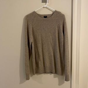 J. Crew Beige/Grey Pullover Sweater